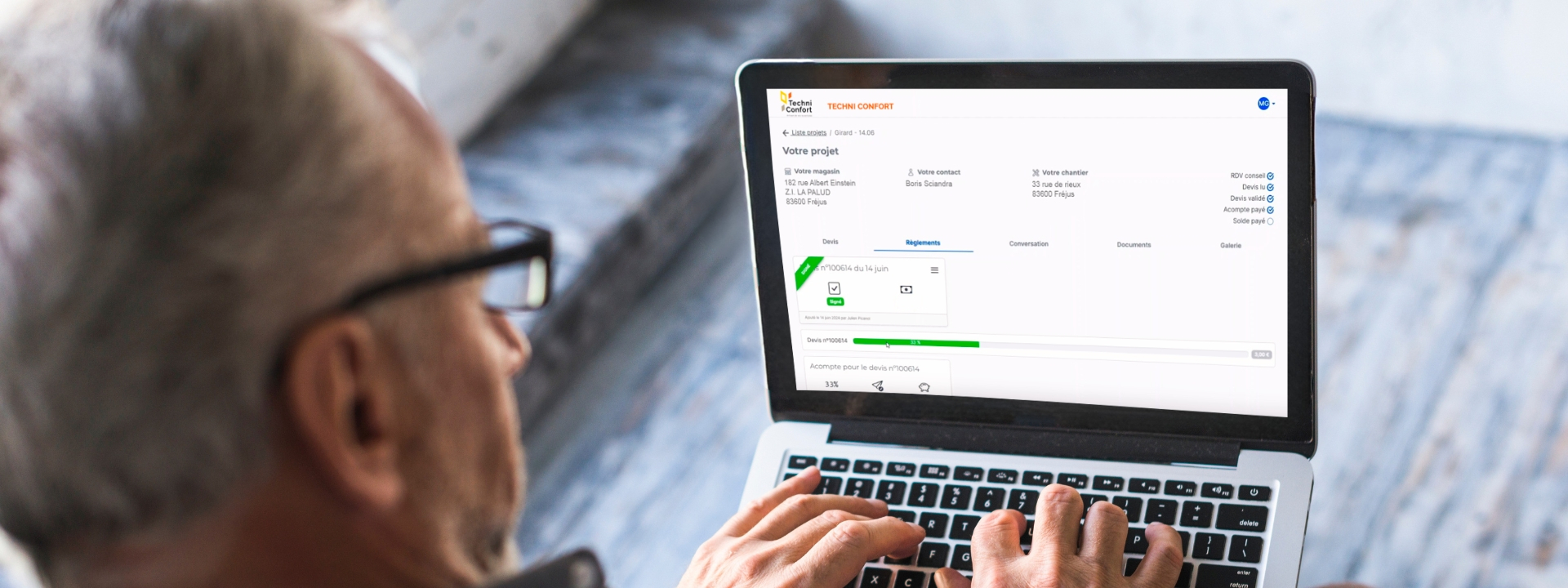 techni confort espece client revel home