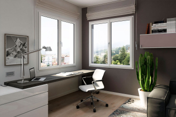 Fentre PVC  profil affin Charme Mini