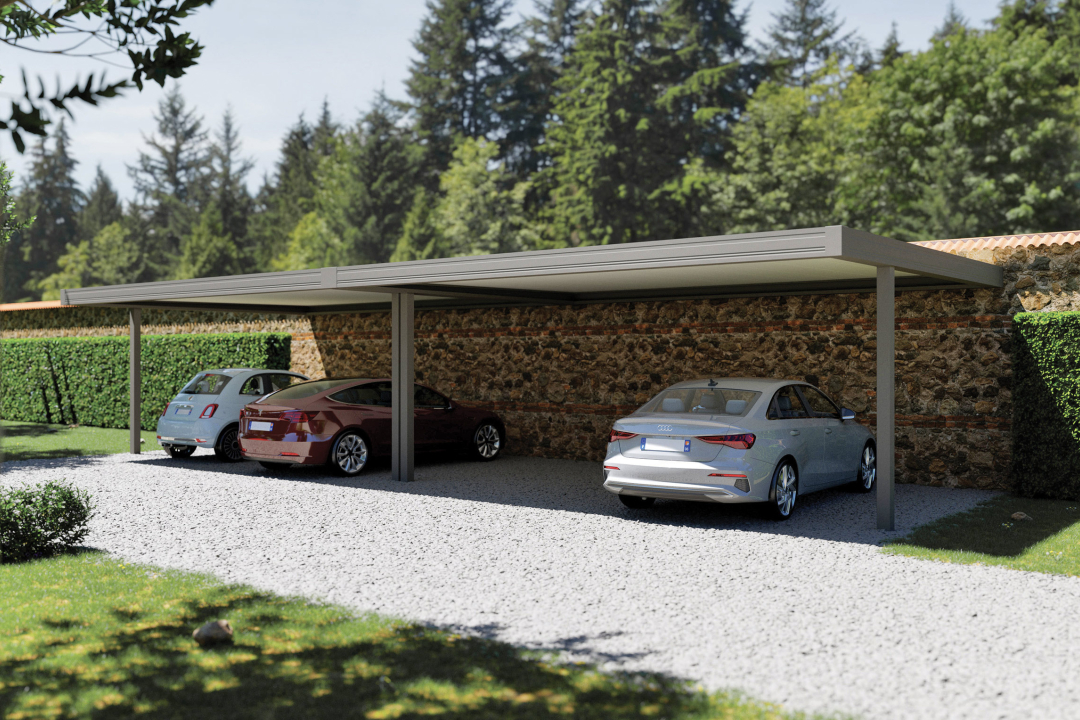 Fabiraction, installation, Carport en aluminium Matest  Frjus
