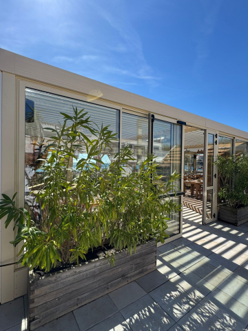 pergola fermeture terrasse exterieure restaurant agay